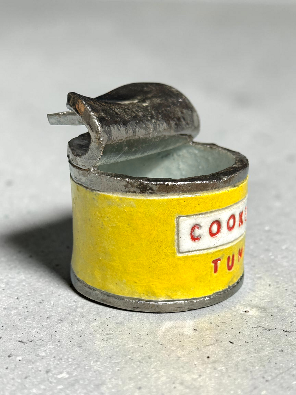 Cooked Tuna — Hand Built Ceramic Sculpture | Platinum Edition